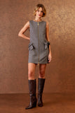 VESTIDO CURTO CLERICOT LAÇOS COLEÇÃO INVERNO 25