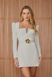 VESTIDO CURTO LARA MANGA LONGA COLEÇÃO INVERNO 25