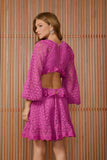 VESTIDO CURTO LAILA MANGA BUFANTE COLEÇÃO INVERNO 25