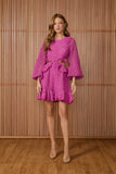 VESTIDO CURTO LAILA MANGA BUFANTE COLEÇÃO INVERNO 25