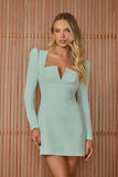 VESTIDO CURTO LAIS MANGA LONGA COLEÇÃO INVERNO 25