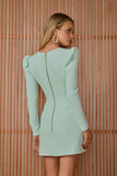 VESTIDO CURTO LAIS MANGA LONGA COLEÇÃO INVERNO 25