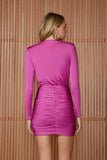 VESTIDO CURTO MARION BABADO CASCATA COLEÇÃO INVERNO 25