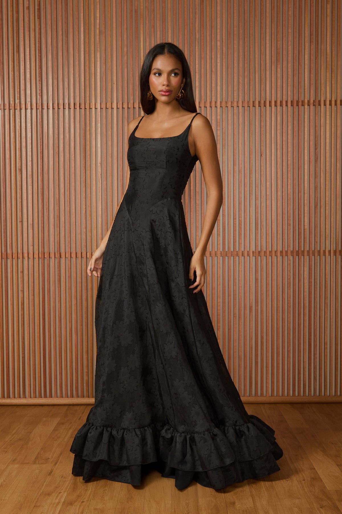 VESTIDO LONGO FLORENCE DEVORE COLEÇÃO INVERNO 25