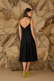 VESTIDO MIDI PREGAS FAIXA COLEÇÃO ALTO VERÃO 24