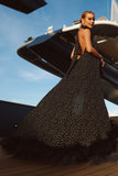 VESTIDO MULLET GOLA ALTA COM AMARRACAO EM POA COLEÇÃO VERÃO 27