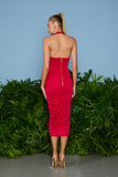 VESTIDO MIDI LUANA ABERTURA FRONTAL COLEÇÃO VERÃO 26
