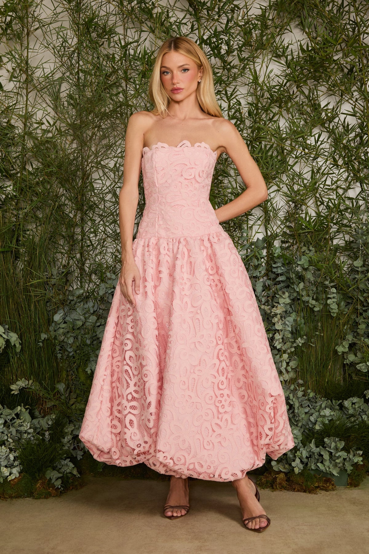 VESTIDO MIDI ISABELA BATIZADO COLEÇÃO VERÃO 27