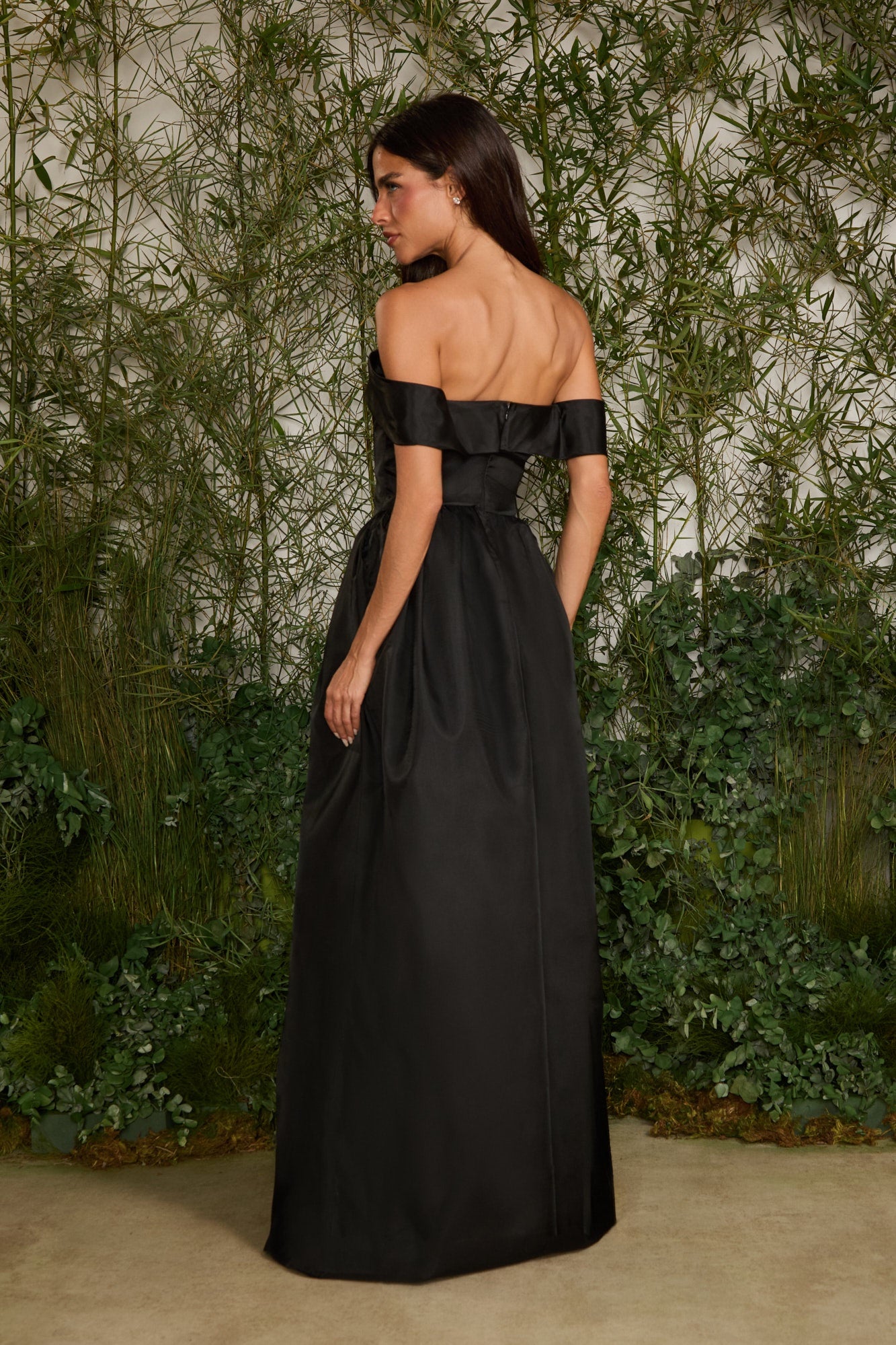 VESTIDO LONGO GIULIA TAFETA COLEÇÃO VERÃO 27