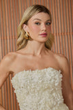 VESTIDO CURTO AURORA FLOR 3D COLEÇÃO INVERNO 25