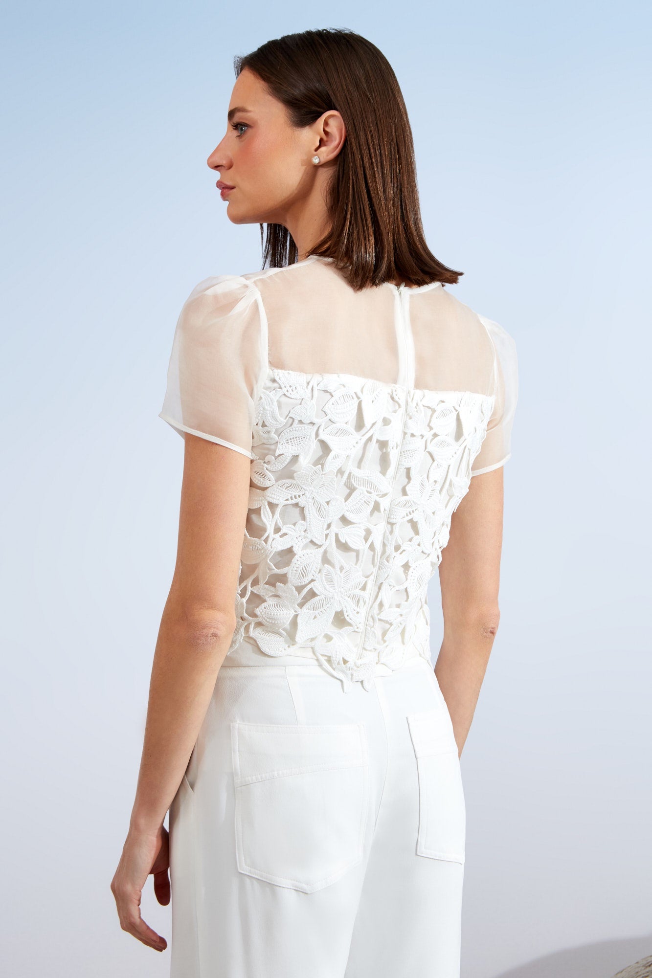 BLUSA SHELL GUIPURE BEL COLEÇÃO ALTO VERÃO 26