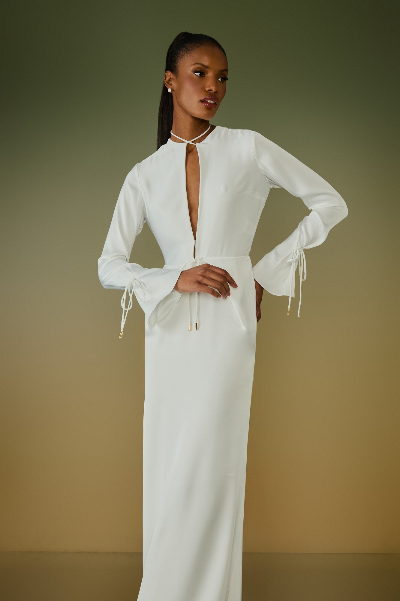 VESTIDO LONGO DANY DECOTE GOTA COLEÇÃO ALTO VERÃO 26