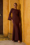 VESTIDO LONGO MANGA SINO COLEÇÃO INVERNO 26