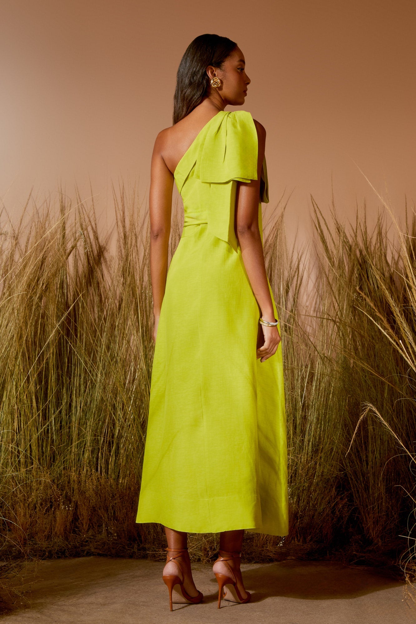 VESTIDO MIDI LAÇO COLEÇÃO VERÃO 26