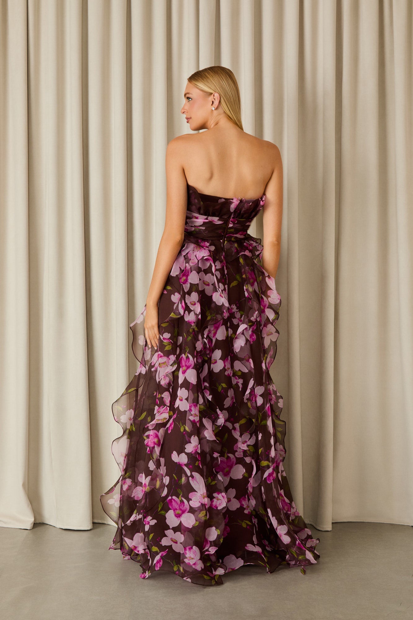 VESTIDO LONGO SAMARA ESTAMPADO COLEÇÃO INVERNO 26