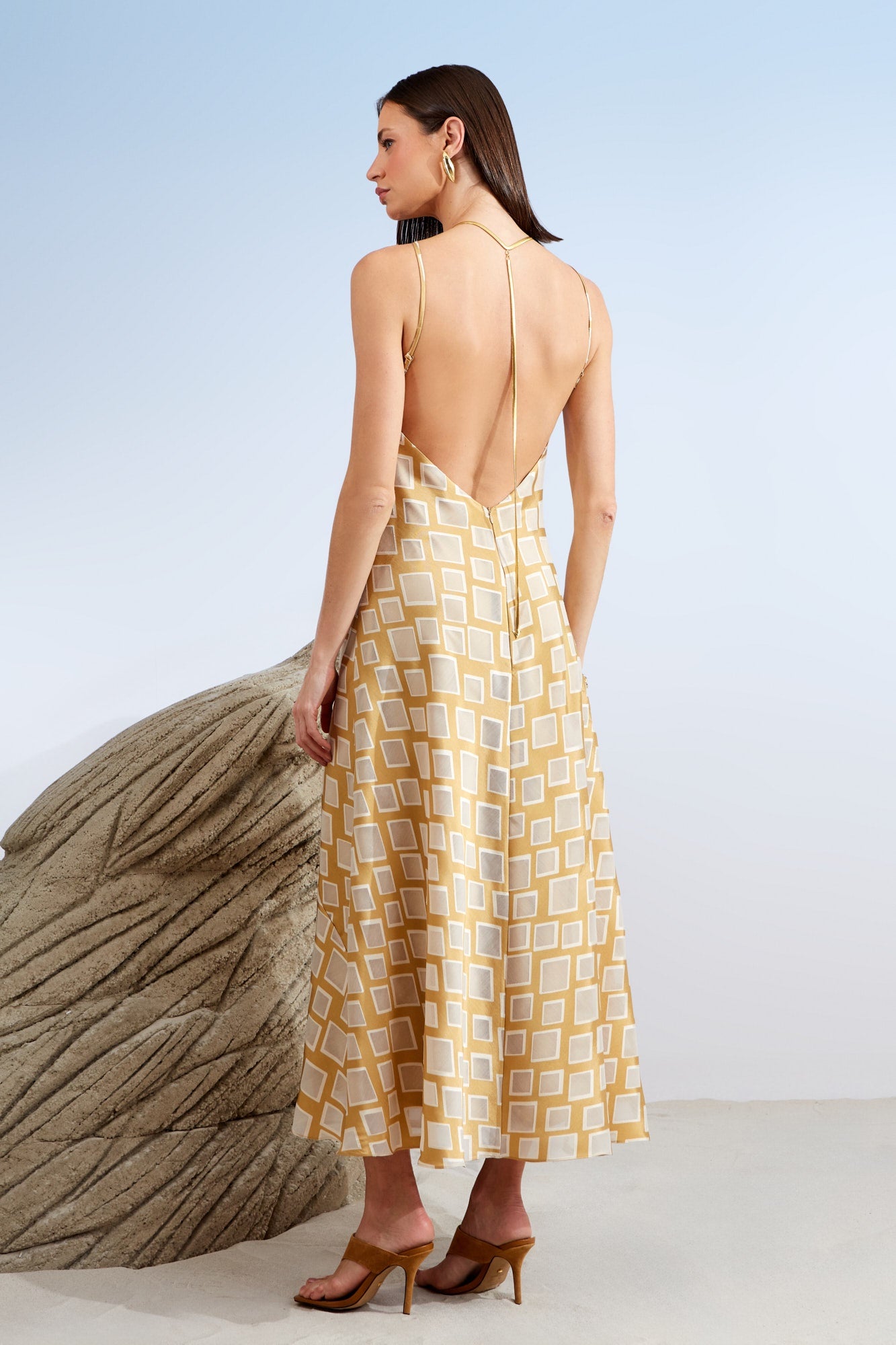 VESTIDO MIDI CORRENTE COSTAS COLEÇÃO ALTO VERÃO 26