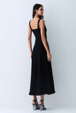 VESTIDO MIDI COM DETALHE AVIAMENTO BARRA E DECOTE COLEÇÃO VERÃO 27