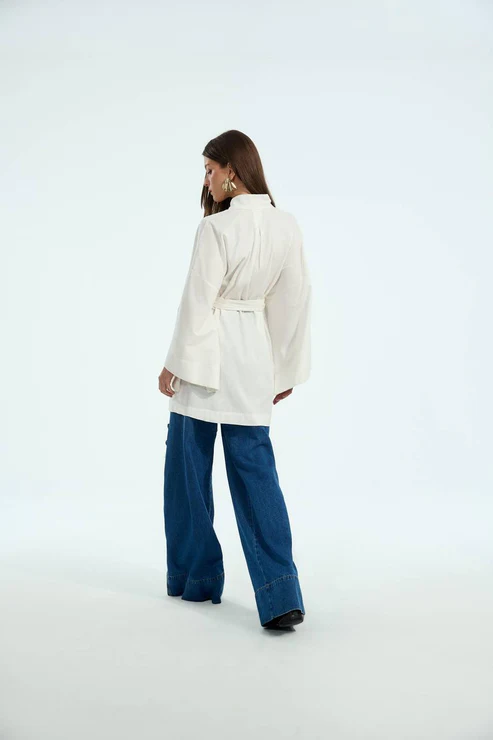 KAFTAN LINHO DETALHE TRANSPARENCIA COLEÇÃO INVERNO 25