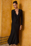 VESTIDO MIDI BABADO PATE COLEÇÃO INVERNO 26