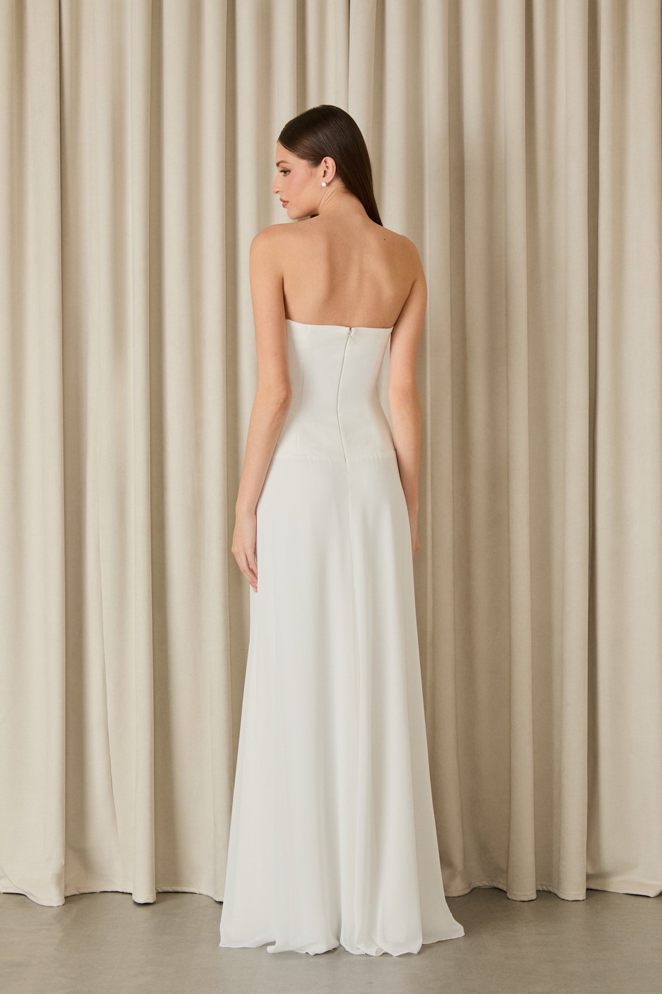 VESTIDO LONGO RUBY CREPE COLEÇÃO INVERNO 26