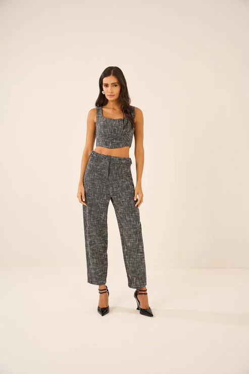 CALÇA TWEED COLEÇÃO INVERNO 25