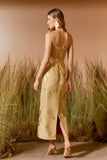 VESTIDO MIDI RUSTIC OURO COLEÇÃO VERÃO 26