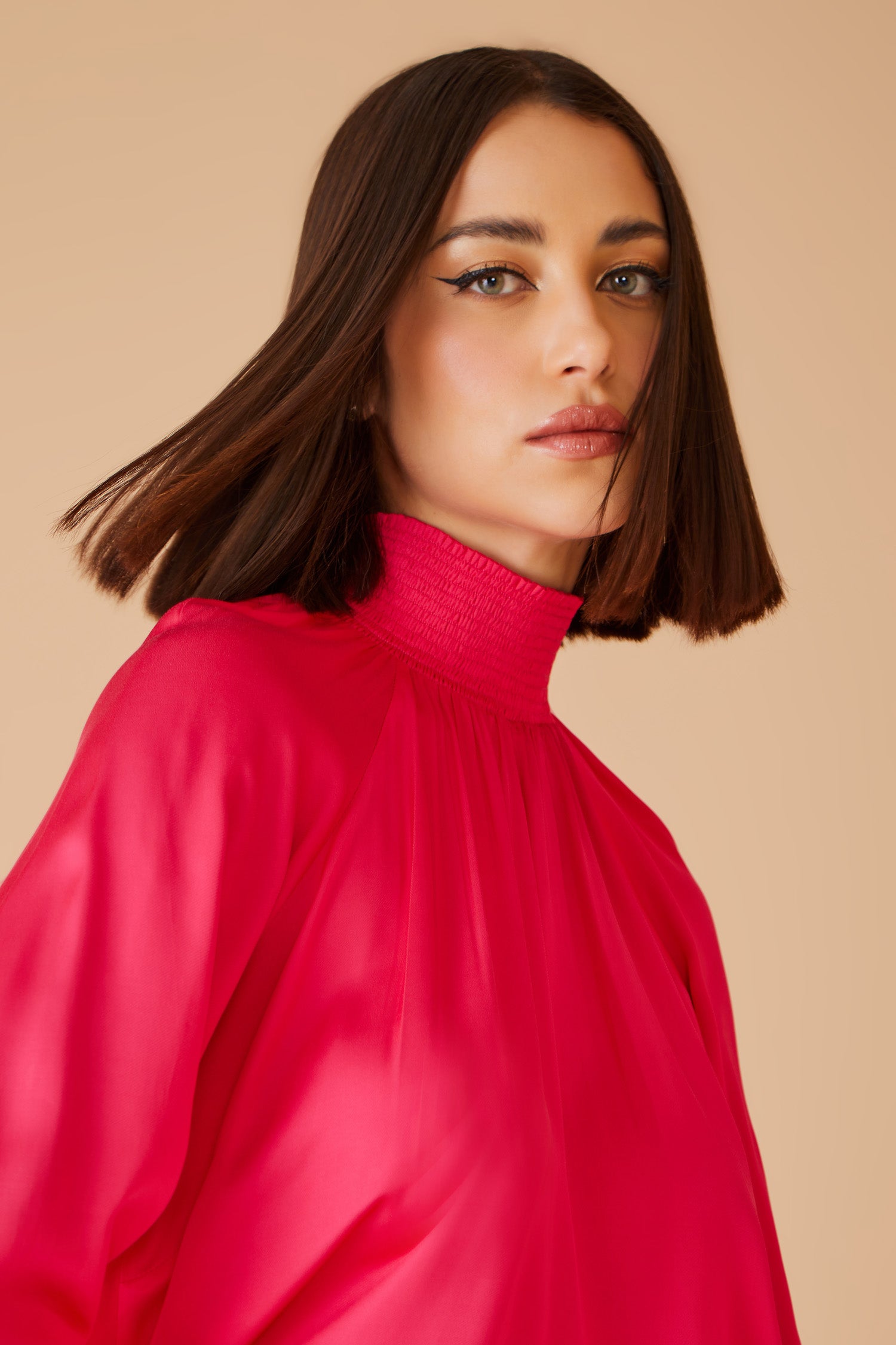 BLUSA GOLA ALTA LASTEX COLEÇÃO INVERNO 23