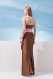VESTIDO LONGO FAIXA CONTRASTANTE COLEÇÃO VERÃO 27