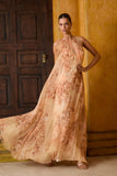 VESTIDO LONGO SEDA ESTAMPA CARTE COLEÇÃO INVERNO 26