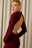 VESTIDO LONGO ZOE DECOTE COSTAS COLEÇÃO INVERNO 26