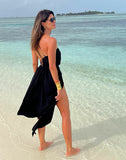 VESTIDO MIDI BARRA ASSIMETRICA UM COMBRO SÓ COLEÇÃO VERÃO 24