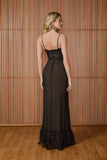 VESTIDO LONGO LIZIE BARRA RENDA COLEÇÃO INVERNO 25
