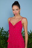VESTIDO CURTO MARINA BABADO VERTICAL COLEÇÃO VERÃO 26