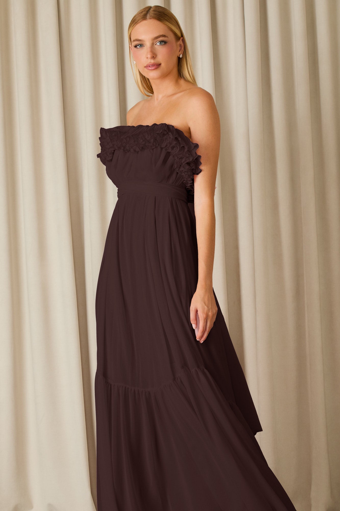 VESTIDO LONGO MANUELA TOMARA QUE CAIA COLEÇÃO INVERNO 26