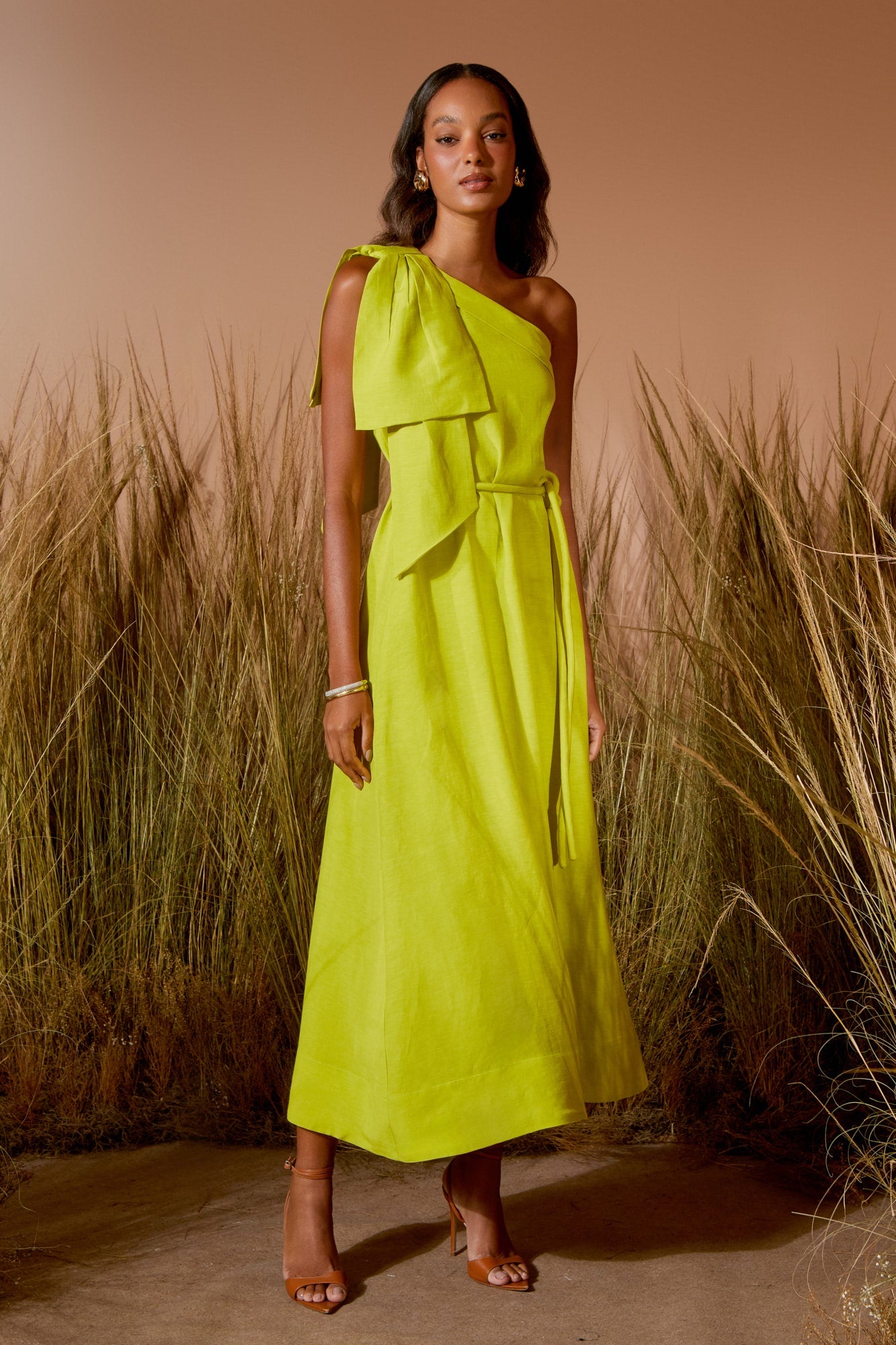 VESTIDO MIDI LAÇO COLEÇÃO VERÃO 26