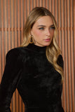 VESTIDO CURTO HELENA GOLA ALTA COLEÇÃO INVERNO 25
