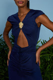 VESTIDO LONGO OLIVIA ABERTURA FRONTAIS COLEÇÃO VERÃO 26