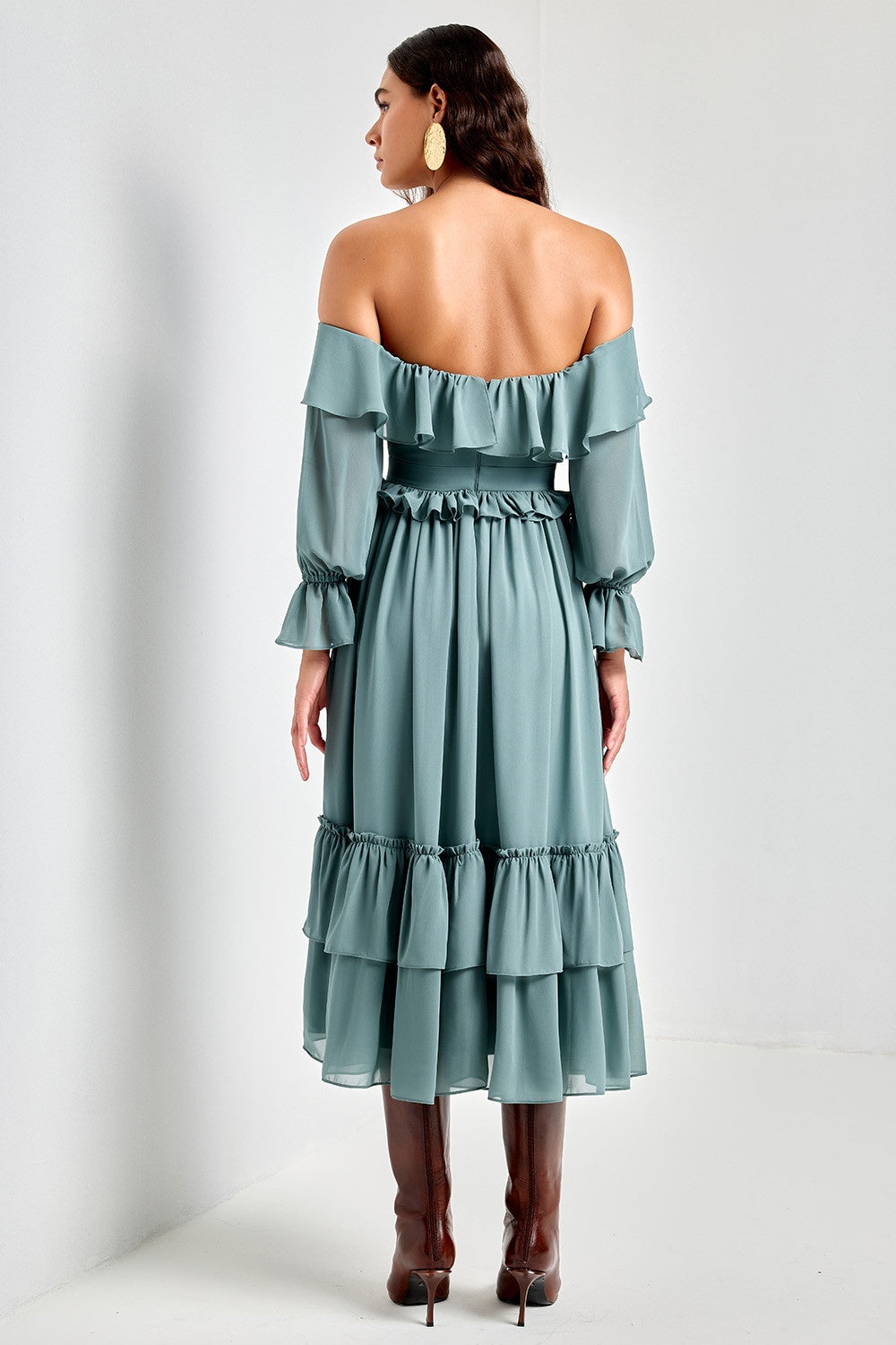 VESTIDO MIDI FLAVIA COLEÇÃO INVERNO 25
