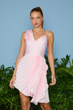 VESTIDO CURTO JADE PLISSADO COLEÇÃO VERÃO 26