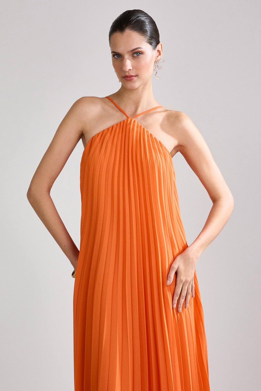 VESTIDO PLISSADO BELA COLEÇÃO VERÃO 26
