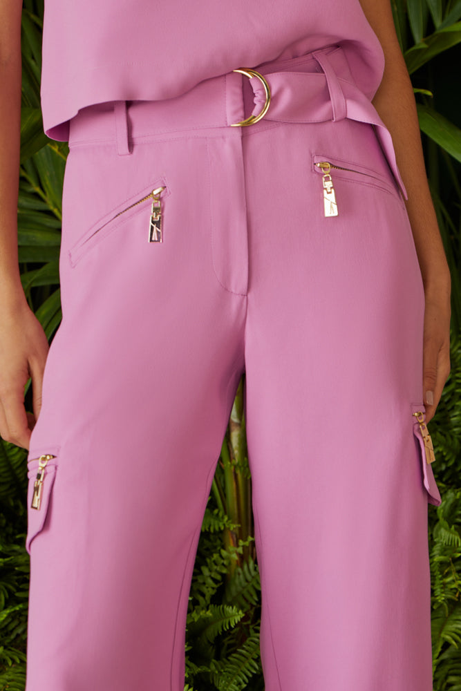CALÇA CARGO PESPONTO CINTO FIVELA COLEÇÃO VERÃO 24