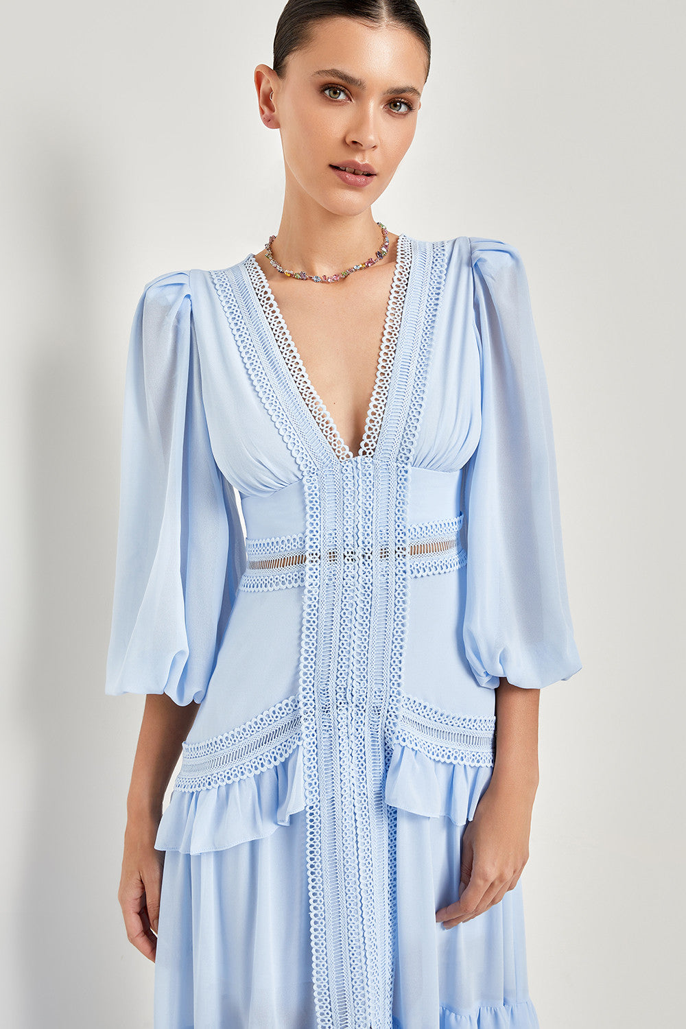 VESTIDO LONGO FENDA CLARA COLEÇÃO VERÃO 24