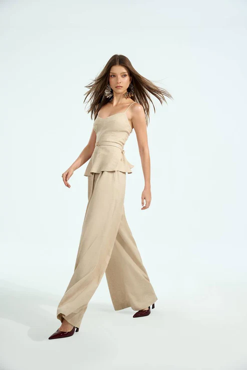 CALÇA PANTALONA LINHO COLEÇÃO INVERNO 25