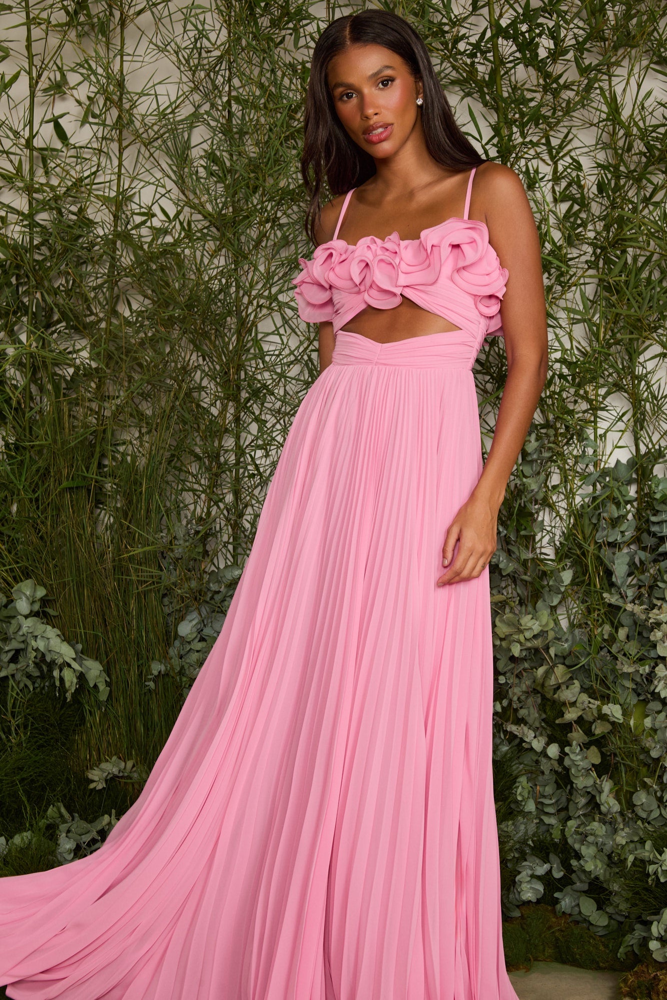 VESTIDO LONGO ISABELA BABADO COLEÇÃO VERÃO 27