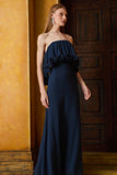 VESTIDO LONGO BABADO FRUFRU DECOTE COLEÇÃO INVERNO 26