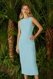 VESTIDO MIDI DRAPEADO COSTAS COLEÇÃO VERÃO 24
