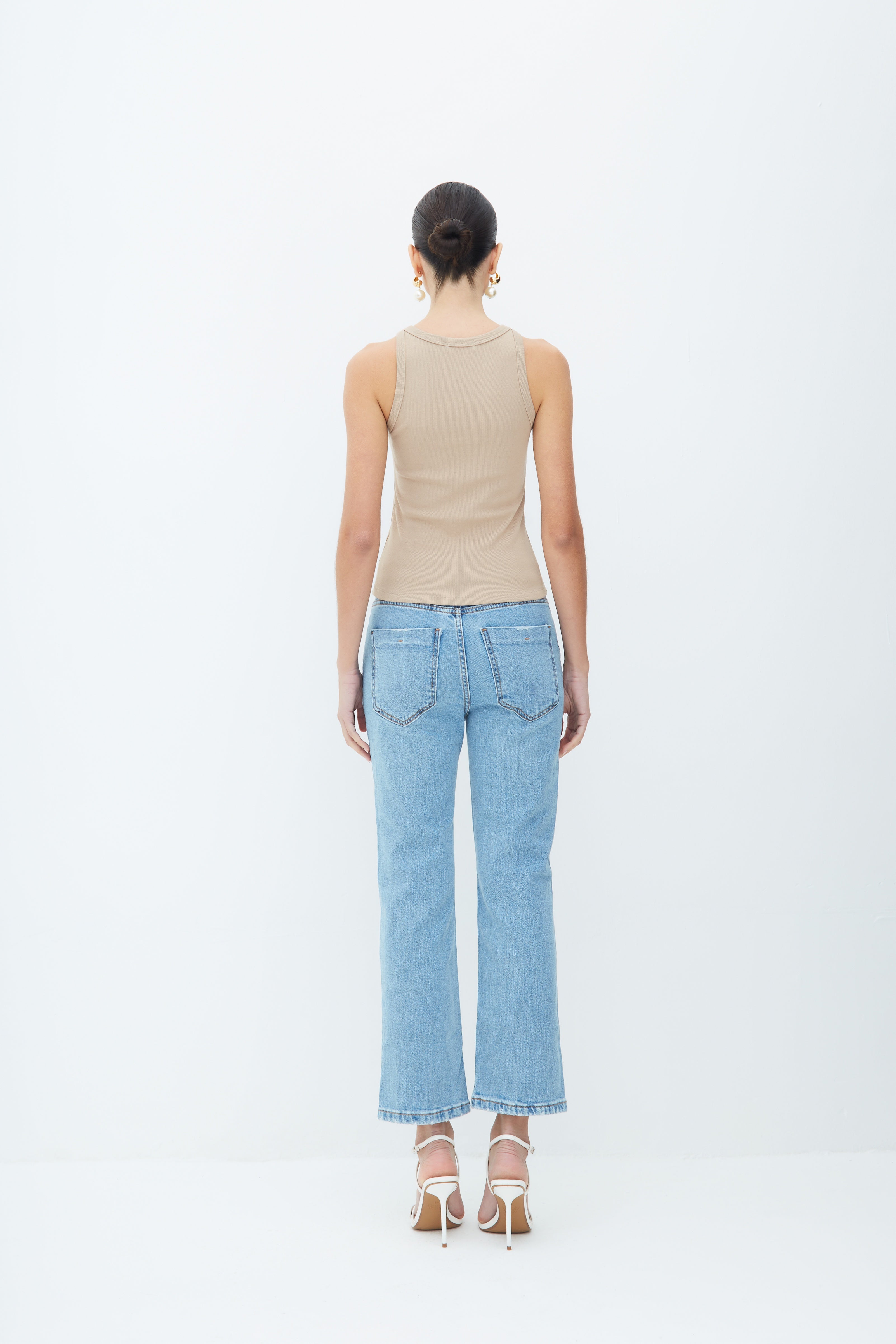 CALÇA RETA JEANS CROPPED COLEÇÃO VERÃO 26