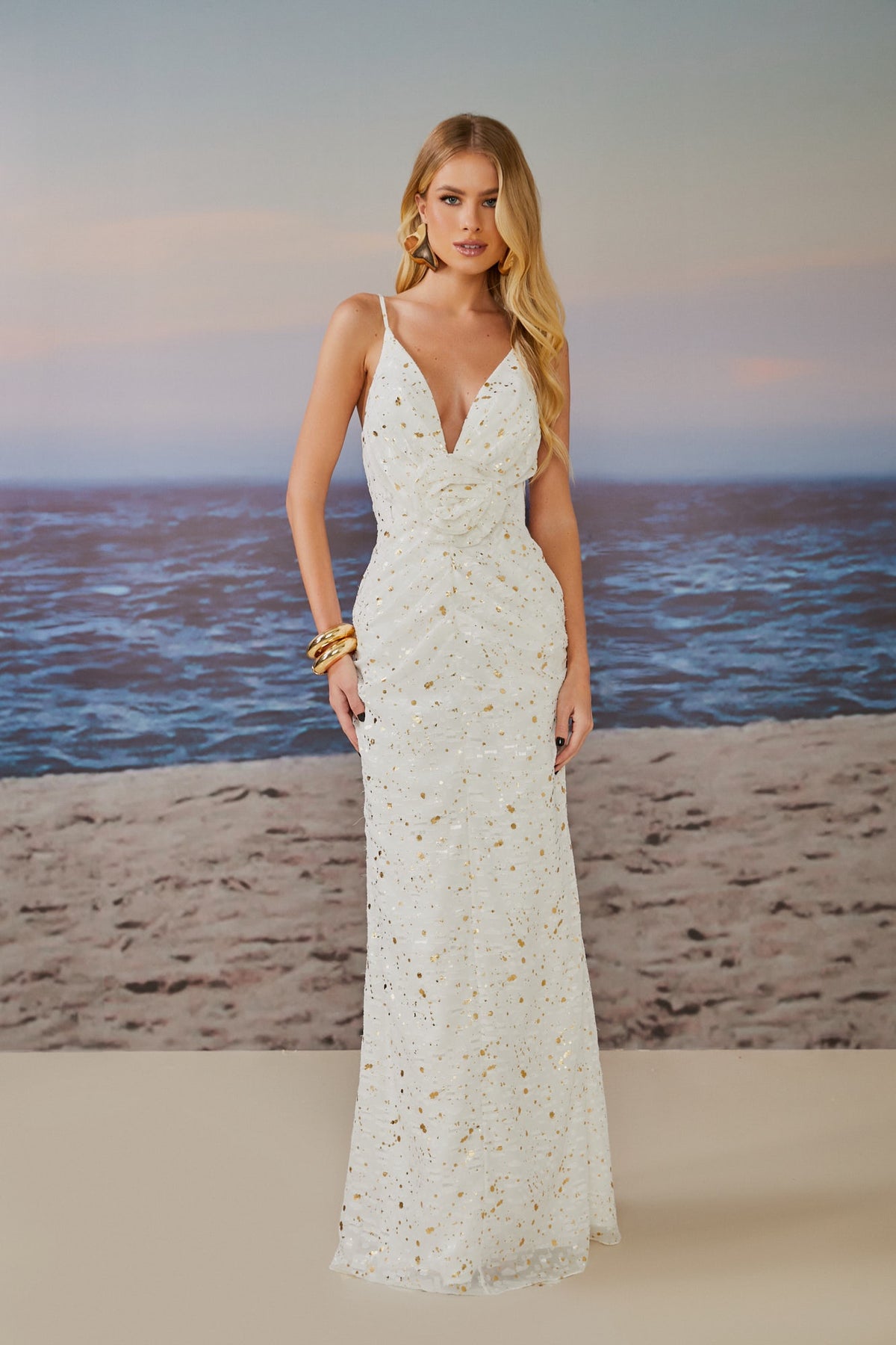 VESTIDO LONGO MARIA FLOR COLEÇÃO ALTO VERÃO 25