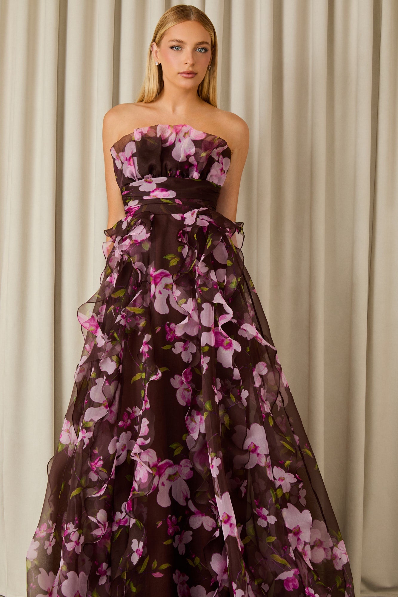 VESTIDO LONGO SAMARA ESTAMPADO COLEÇÃO INVERNO 26