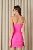 VESTIDO CURTO JOY DRAPEADO COLEÇÃO INVERNO 26